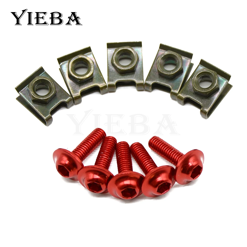Винт обтекателя 6 мм для мотоцикла HAMAHA FZS1000 FZS 1000 2001 2005 2002 2003 2004 yamaha r3 fz6 mt 07 09 mt09 mt07 t