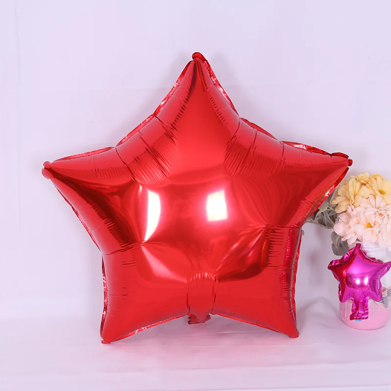 В форме звезды 24 дюйма большие воздушные шары из алюминиевой фольги надувной
