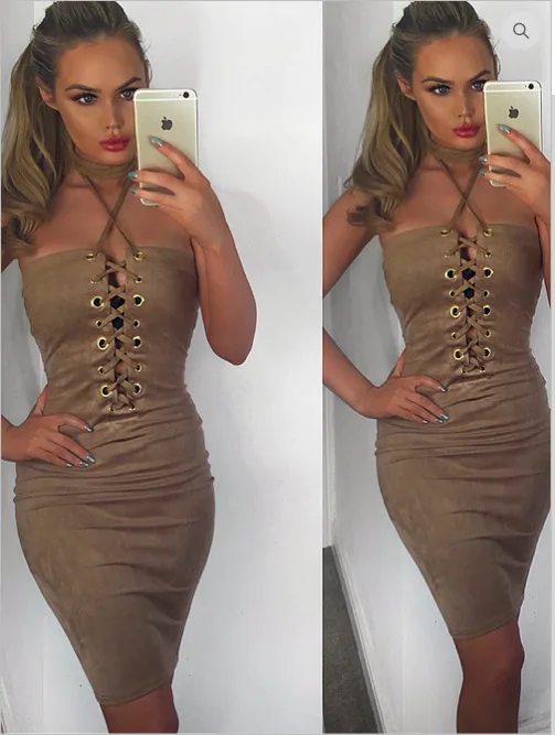 2017 Women Summer Sleeveless Slip Dresses Bandage Dress womens body dress sexy lady dresses | Женская одежда