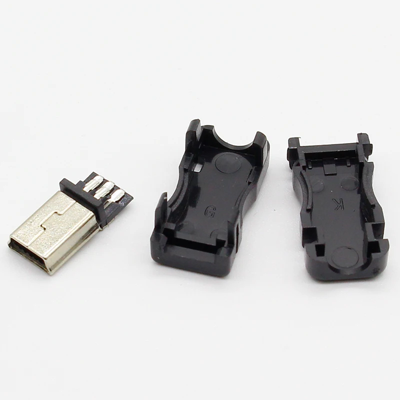 10 шт. Mini USB 5 Pin Т порт штекер разъем и пластиковая крышка для DIY дропшиппинг Лидер продаж