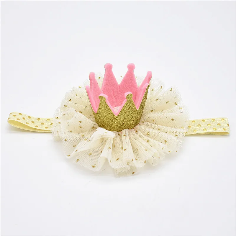 DALI Детские ободки белый розовый цветок группа Дети малышей Золотая Корона