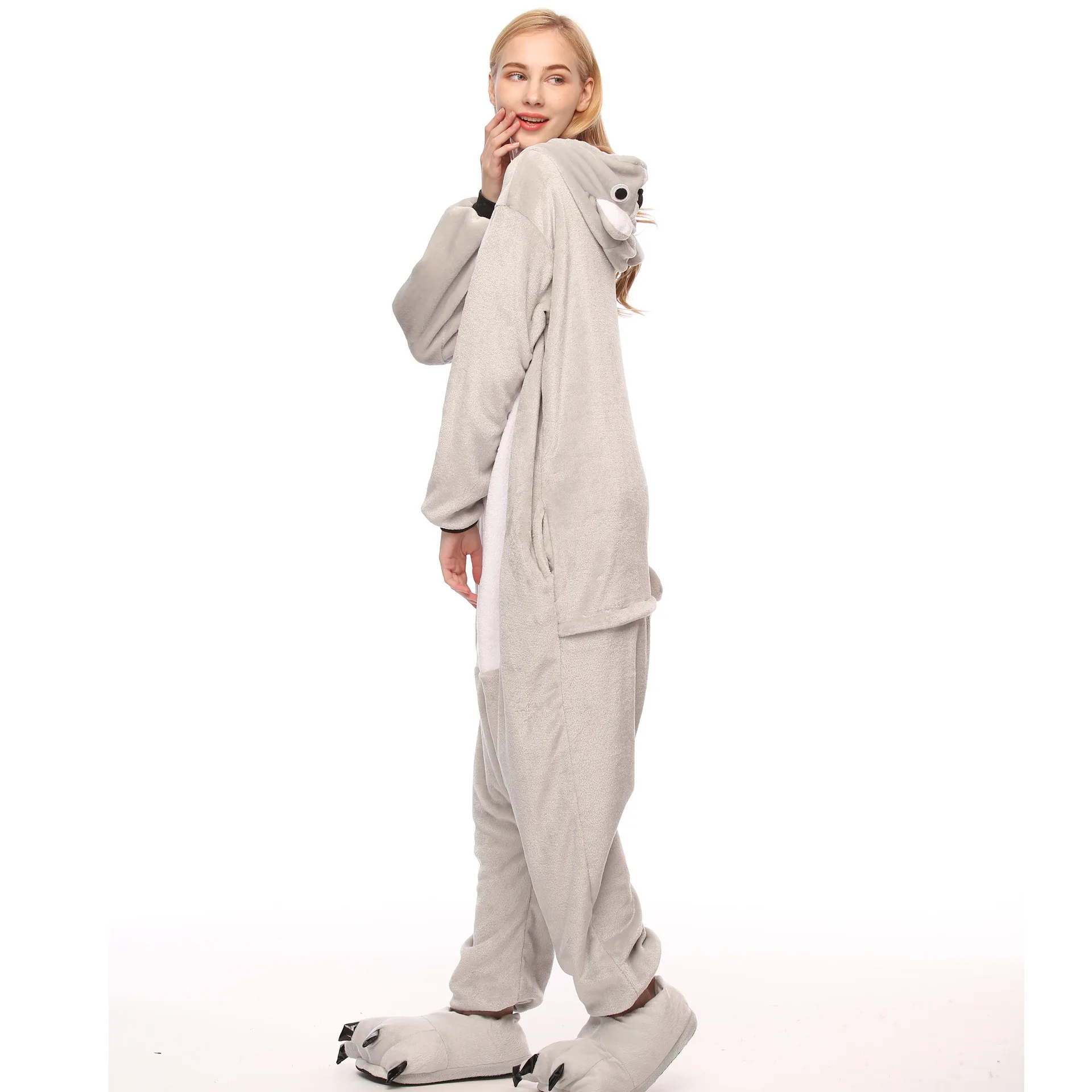 Серая Пижама коала Кигуруми Kigurumi Animal cosplay Costume Хэллоуин family Pijamas women|Костюмы аниме|