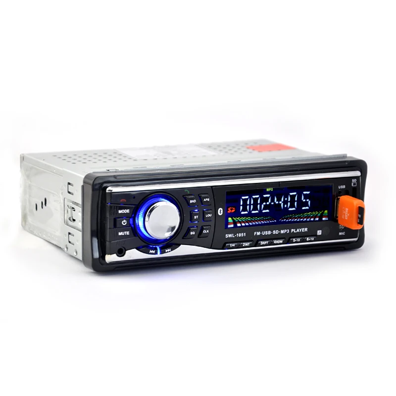 Автоматическое автомобильное радио 1 Din Bluetooth MP3 плеер 12V 4 канальный аудио Handfree Usb FM
