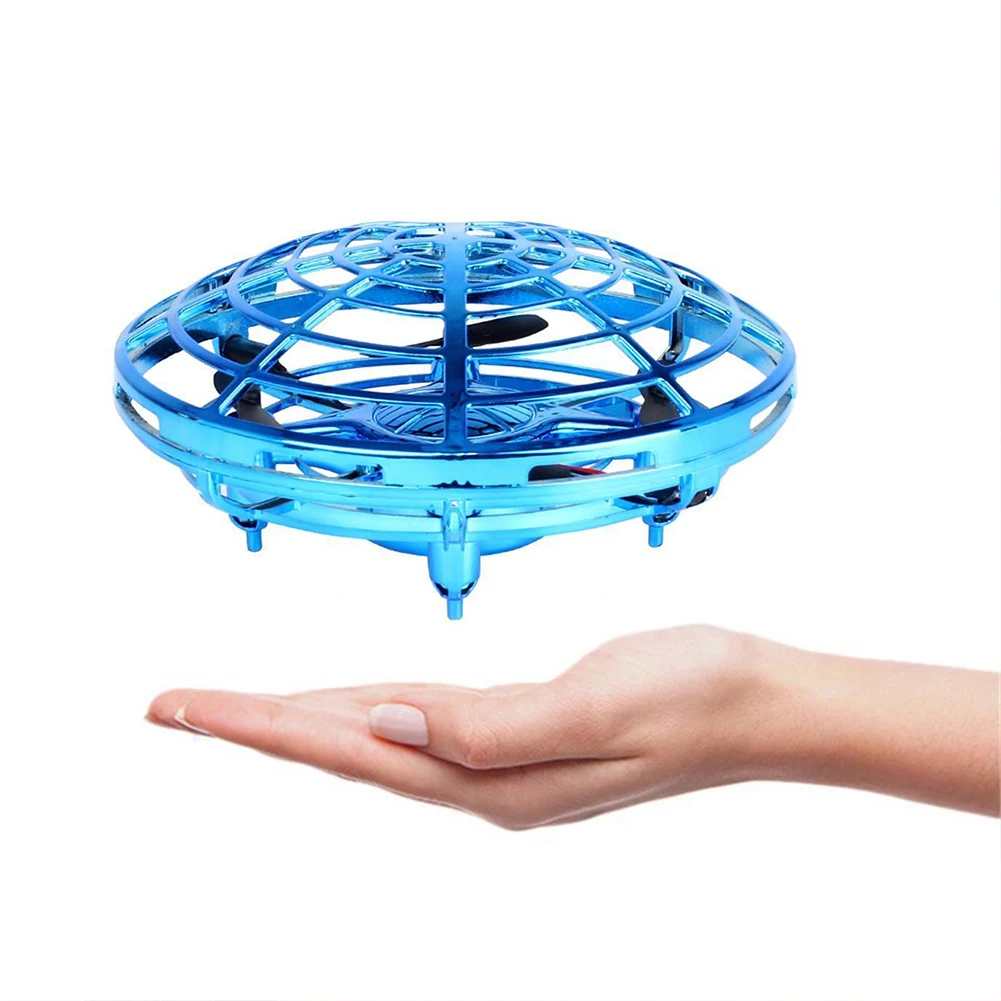 Ручной Дрон мини игрушки 360 градусов вращающийся RC подвеска светодиодный