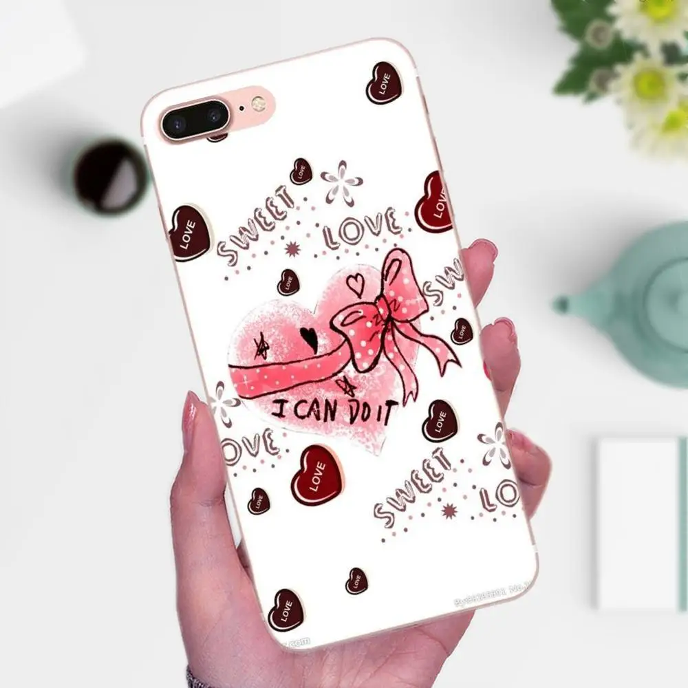 Горячие продажи сердца шаблон Тонкий силиконовый чехол для Galaxy A3 A5 A7 On5 On7 2015 2016 2017