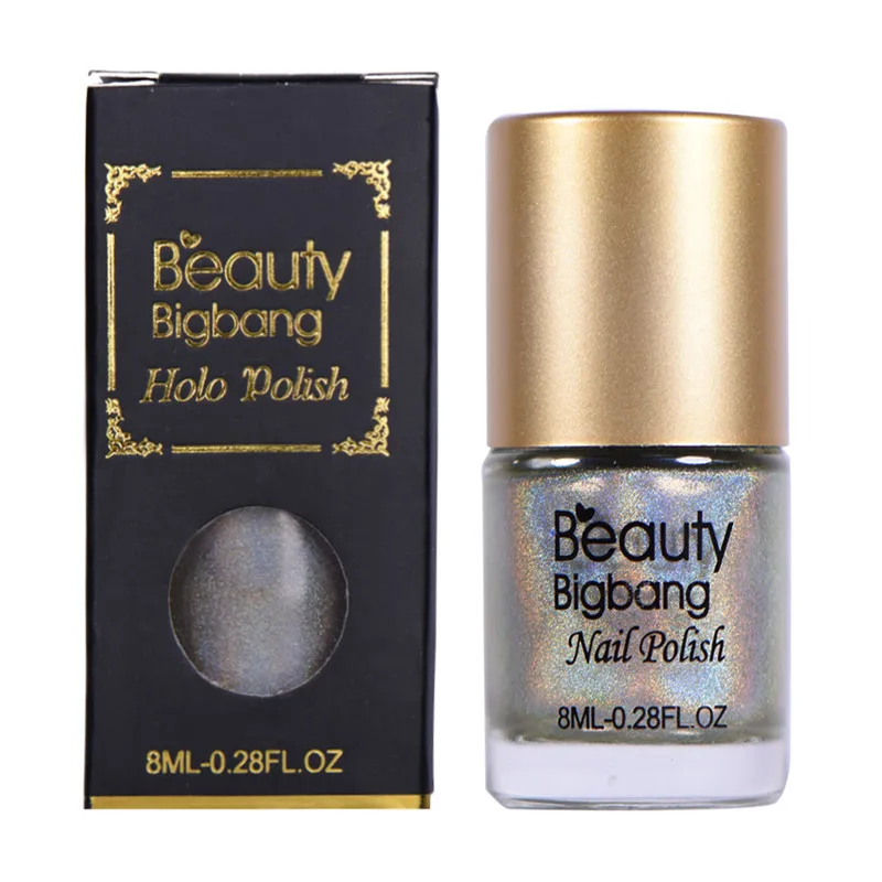 BeautyBigBang 8 мл лазерный гель лак с блеском для ногтей Esmaltes голографический для аксессуары для ногтей инструмент лак для ногтей