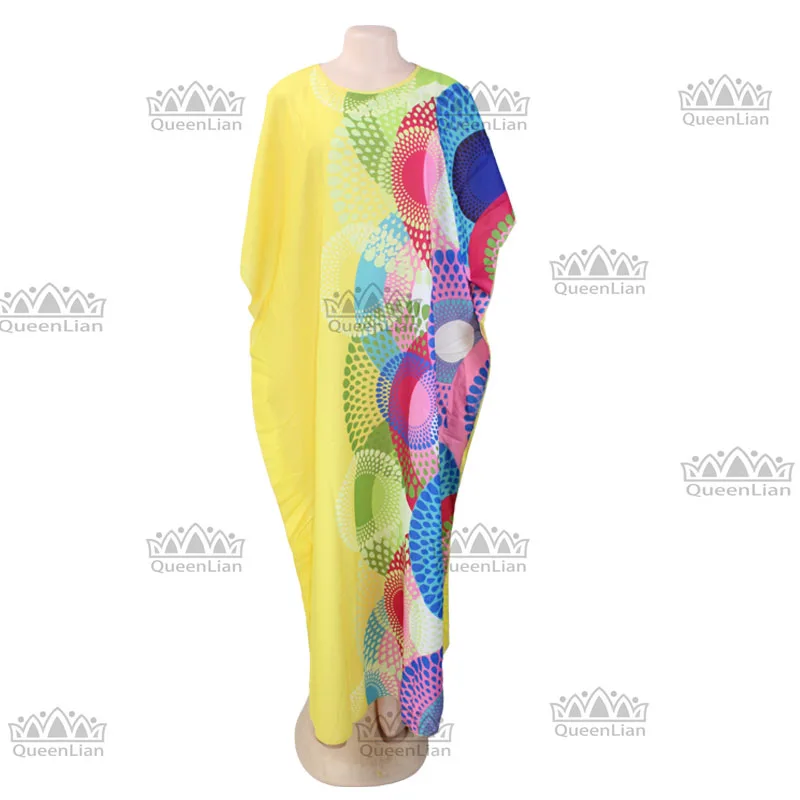 Женское длинное платье Дашики шифоновое традиционное свободное большого