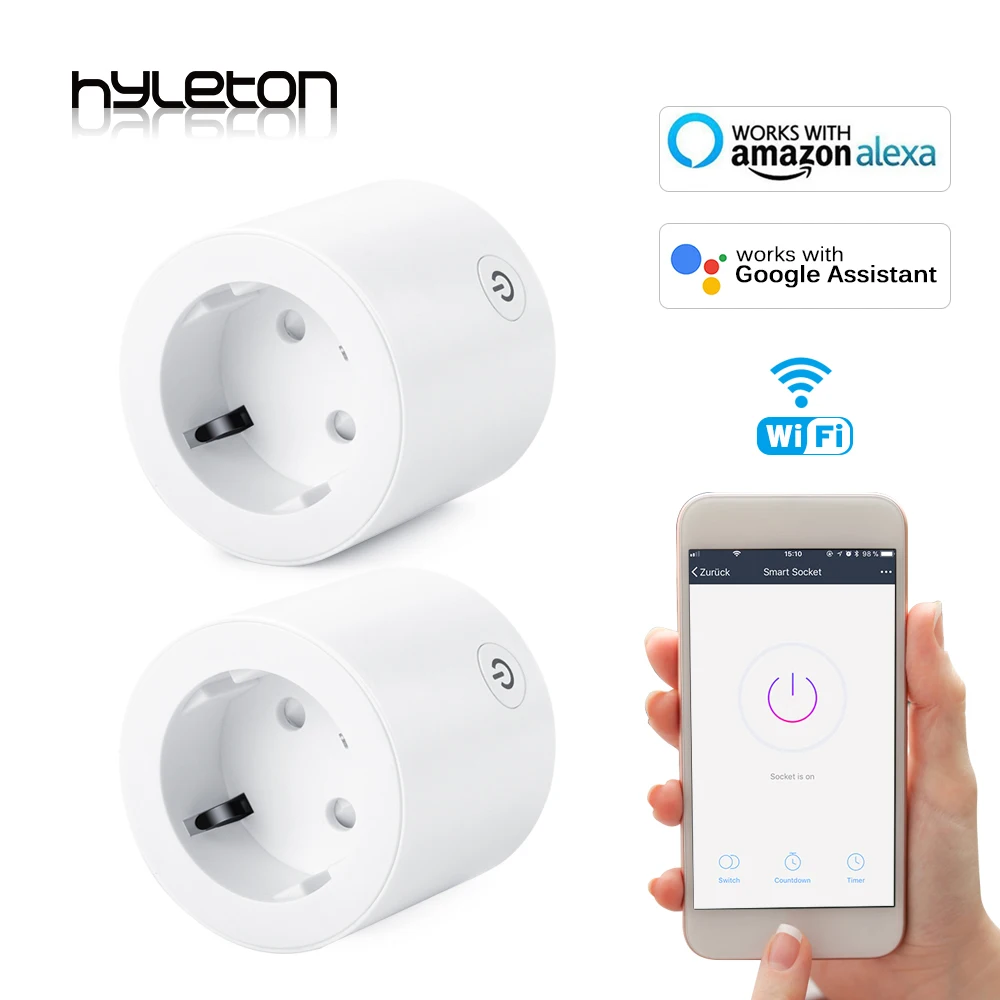 Умная розетка Hyleton с Wi Fi 2 комплекта дистанционное управление переключатель