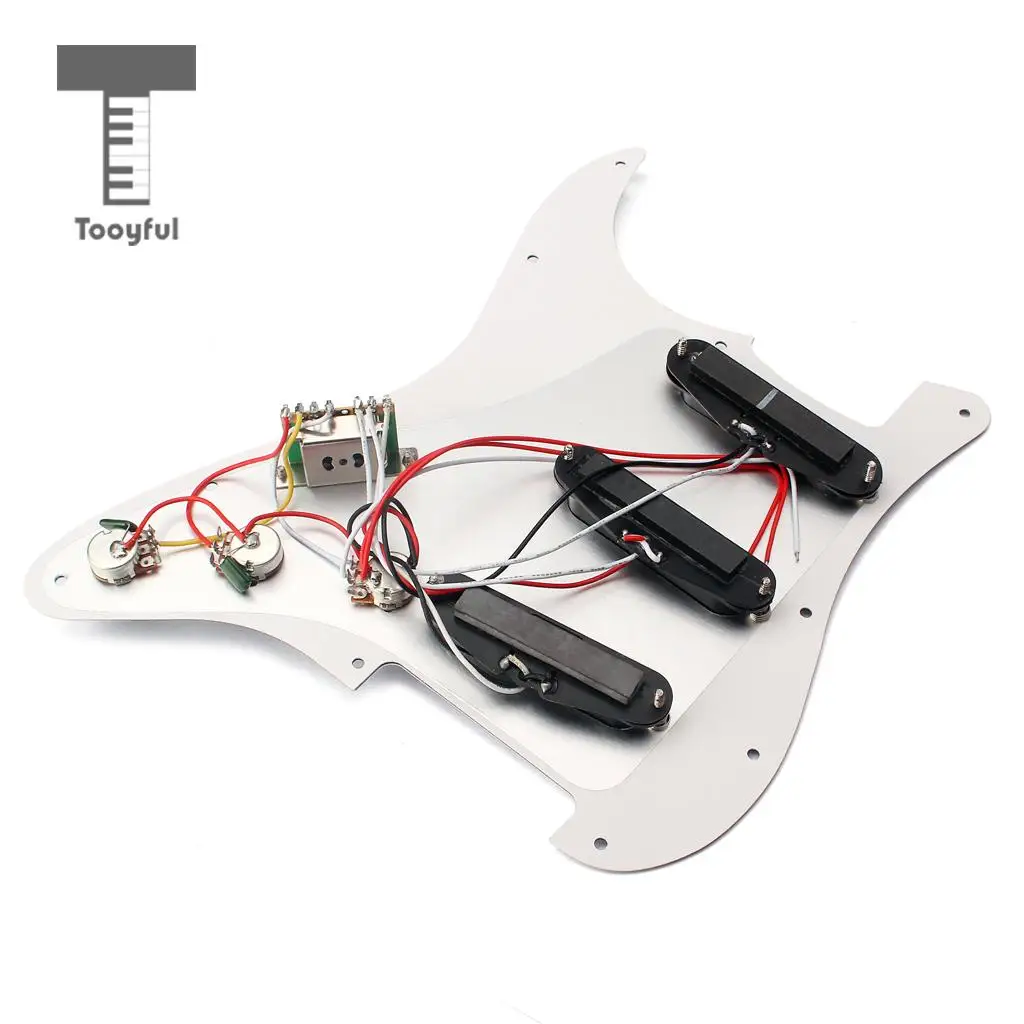 Tooyful 3 ply SSS Prewired пикапы Защита от царапин пластина с винтами Набор для Strat ST