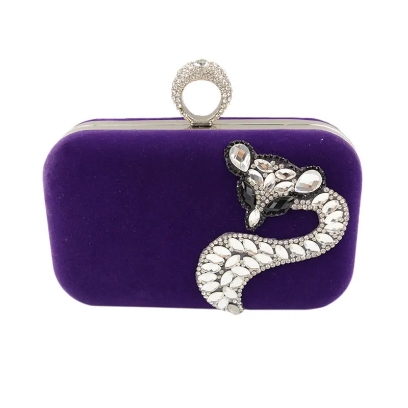 Стразы женские сумки-клатчи с бриллиантами и кольцом для пальцев модные вечерние