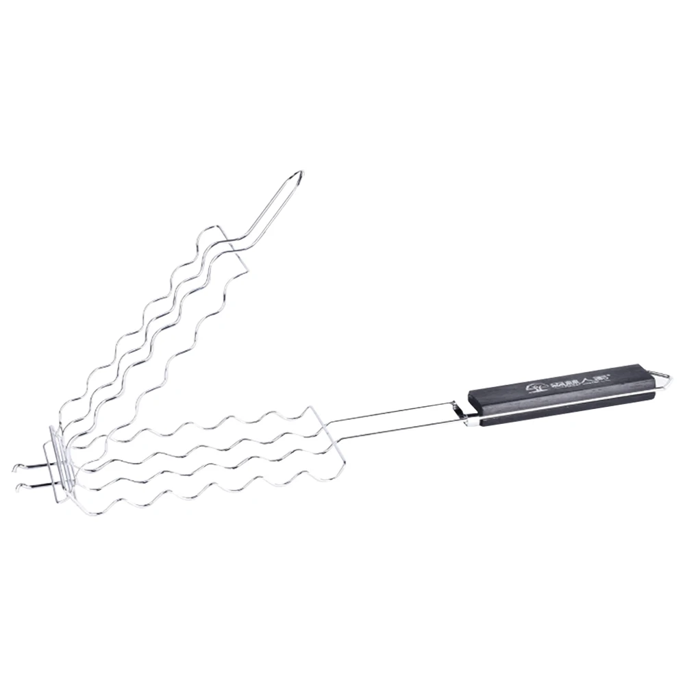 Металлическая сетчатая корзина для барбекю гриля сосисок хот догов стойка