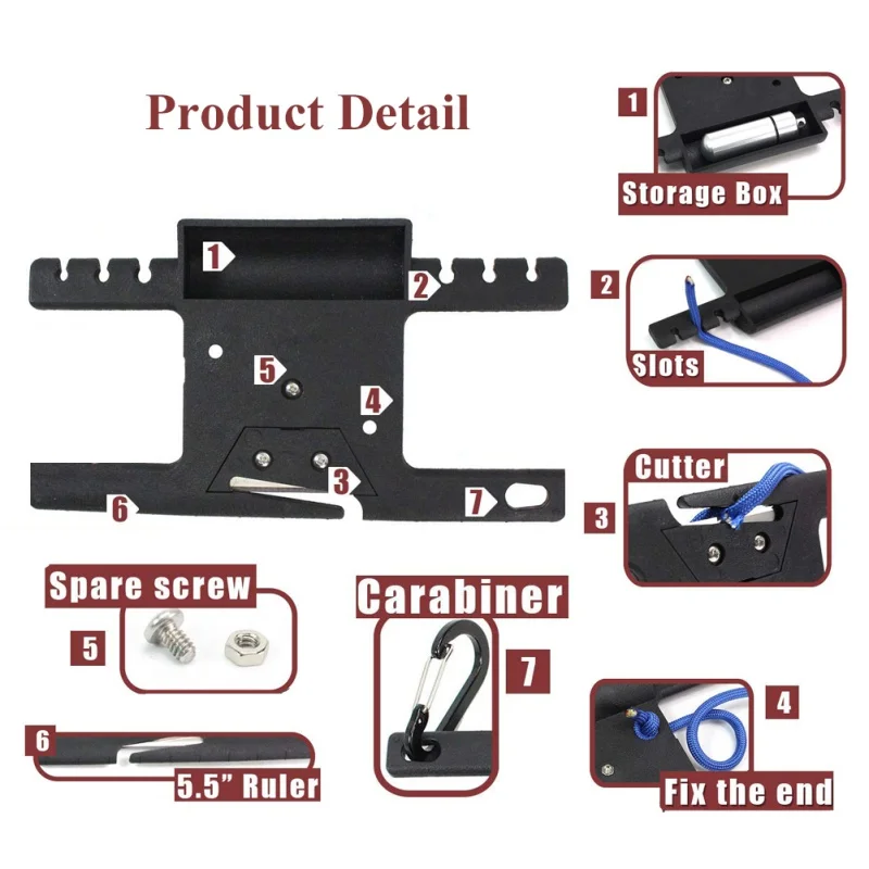 Уличная Рыбалка мульти инструменты туристическое снаряжение обмотки рамы