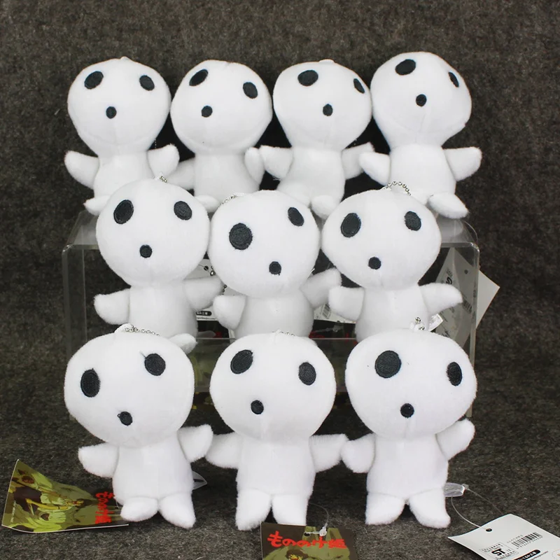 Принцесса Брелки mononoke Kodama дерево дух плюшевая игрушка маленькая подвеска мягкая