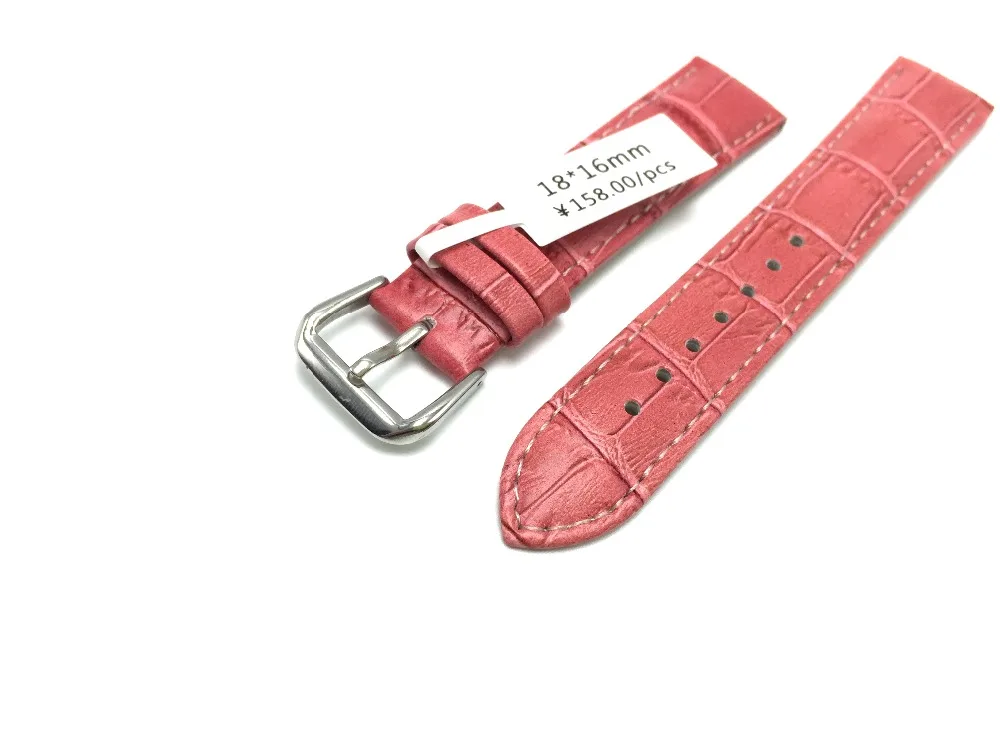 Новый розовый ремешок для часов 18 мм relojes mujer 2020 Модные женские Ремешки наручных