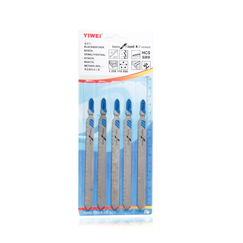 

YIWEI Jig Saw Blade Reciprocating Saw Blades T318A For 1-3mm Metal Cutting Tools 5pcs