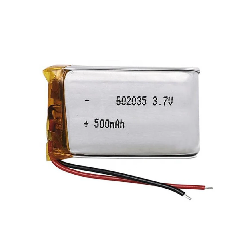 500mAh 3,7 V 602035 литиевая полимерная аккумуляторная батарея для навигационного рекордера, Wi-Fi машина, стерео динамик, массаж