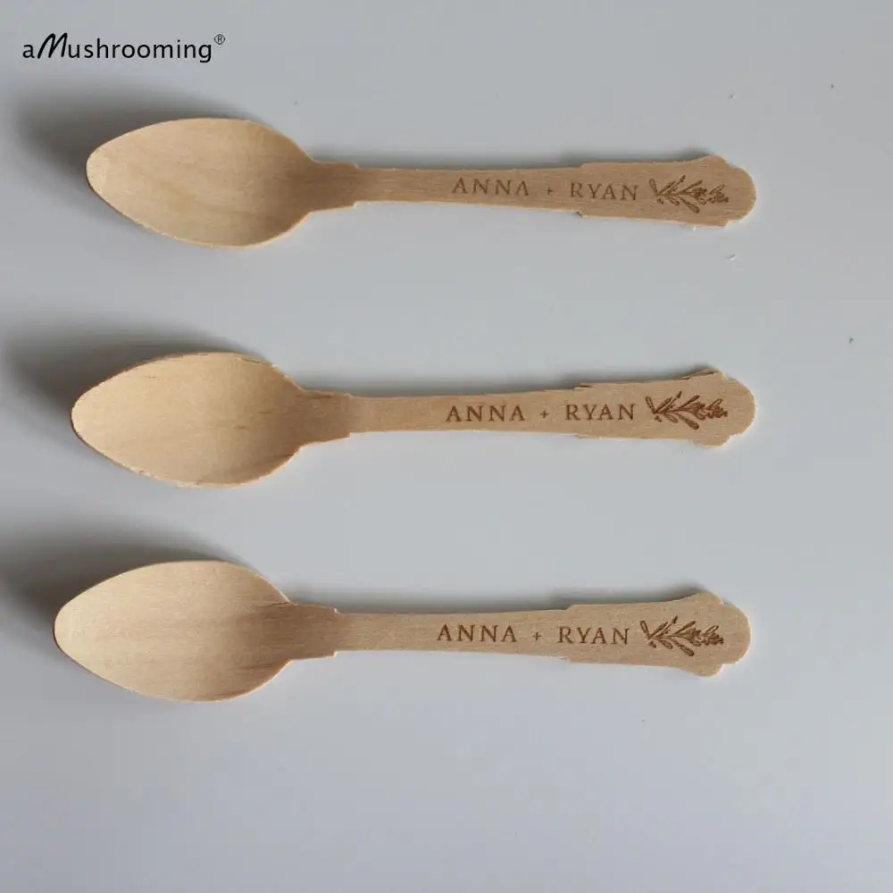 100 персонализированные классические ложки для вечеринки пользовательское имя