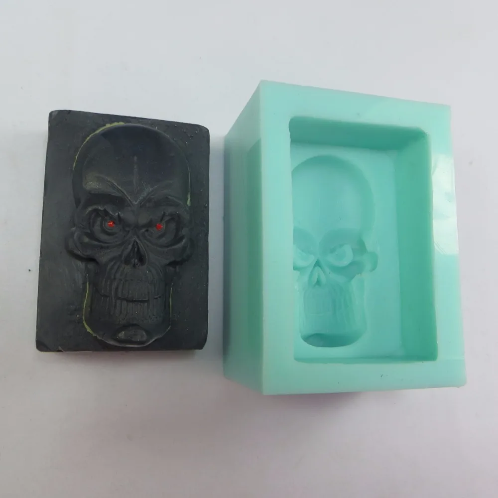 PRZY QT0010 Силиконовые Череп форма для мыла хеллоуина мыло Монстр на тему Хэллоуин