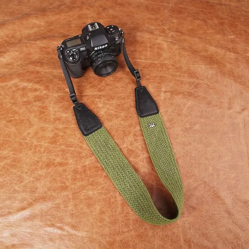 Фото фотообои хлопок + Воловья Кожа плетеная красочная DSLR плечевая Шея ремешок