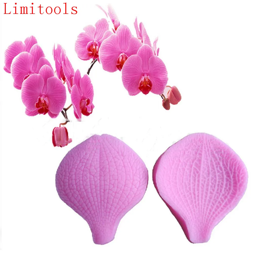 2 шт./компл. Орхидеи цветочные лепестки фотопомадка украшения торта Форма для