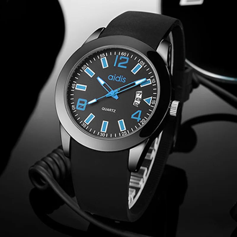 Смарт кварцевые часы для мужчин relogio masculino Серебристые montre homme Цифровой люксовый