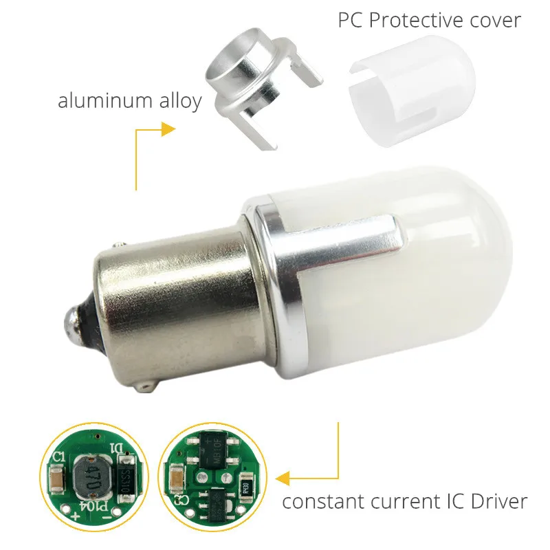 WLJH 2x 800lm 9 V-30 V 1156 светодиодный светильник лампы S25 BA15S 7506 P21W светодиодный автомобильный Автомобильный грузовик RV сигнальный задний тормозной светильник