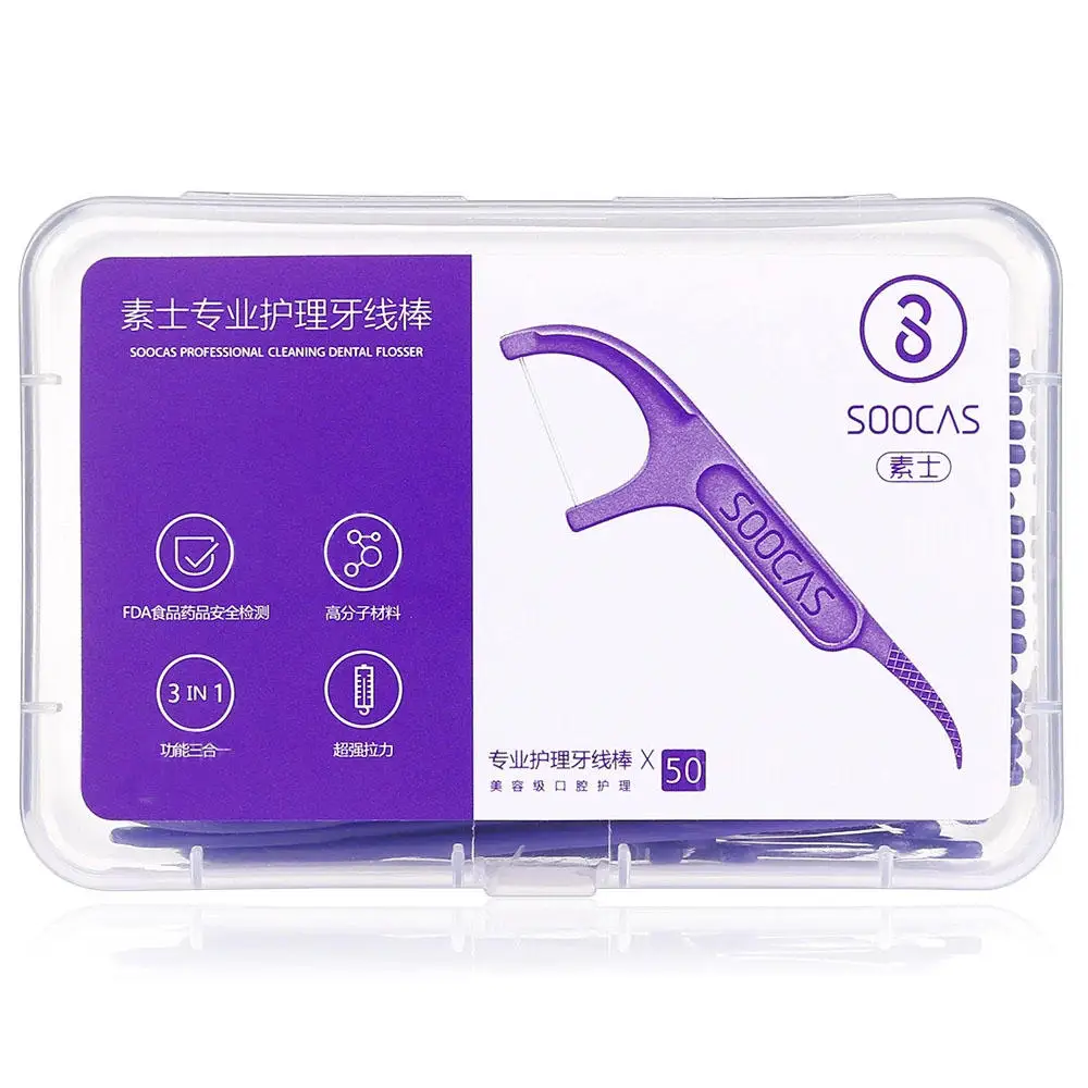 Xiaomi Soocas профессиональная зубная нить эргономичный дизайн FDA тестирование
