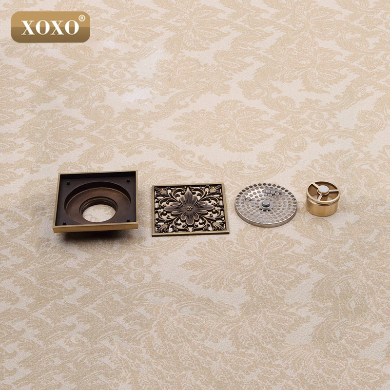 XOXO 4 &quot10*10 см евро квадратная античная латунь Искусство вырезанные цветы для