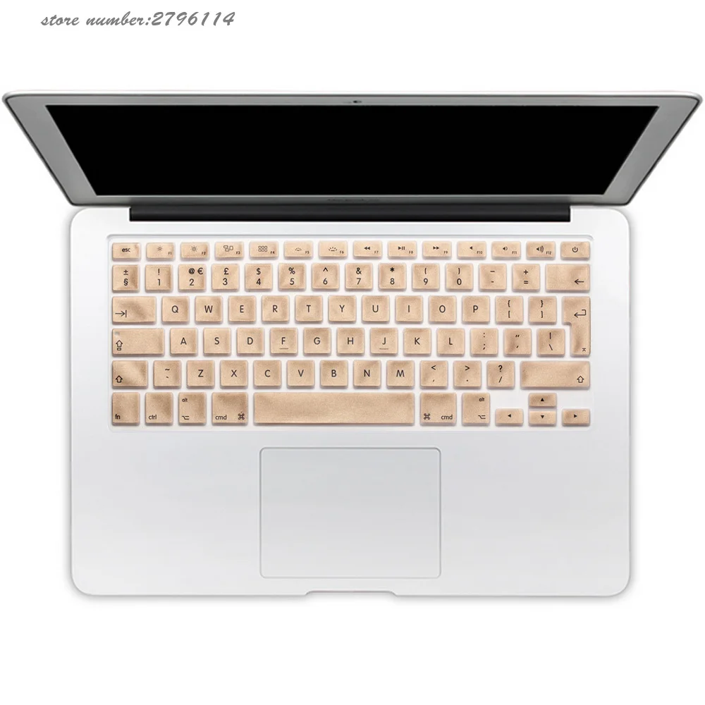 Для Apple Macbook Air 13 дюйм чехол для клавиатуры пленка полупрозрачная ЕС Английский