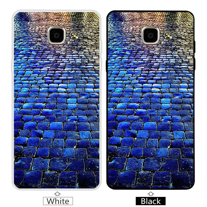 For Samsung Galaxy A5 2016 A510F Black Cover 5.2&quot Ultrathin TPU Silicon Soft Customize Brick Road Phone Case |