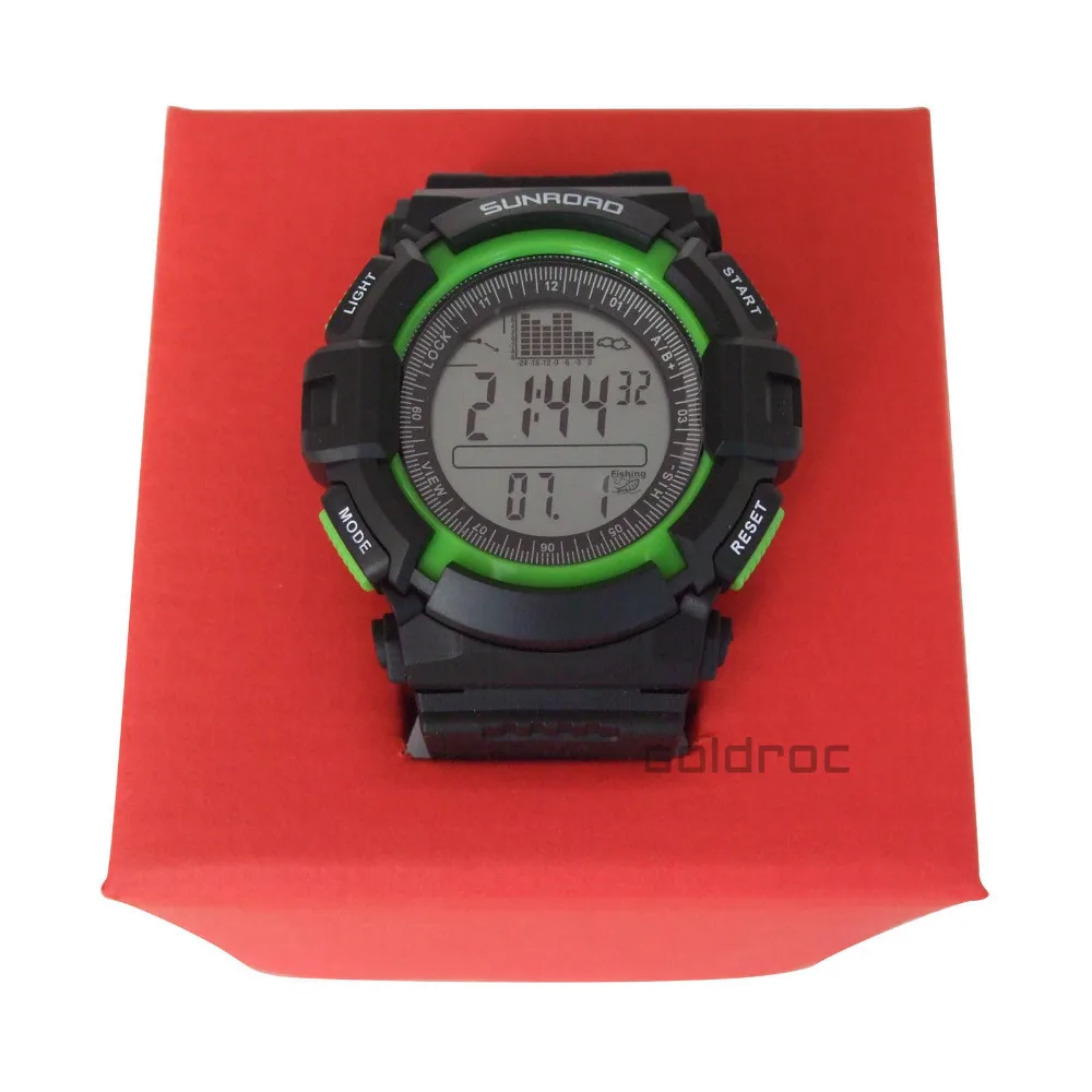 Sunroad FR711A-1 30m Waterproof Digital EL Backlit Fishing Barometer Altimeter Thermometer Watch Free Shipping | Тематическая