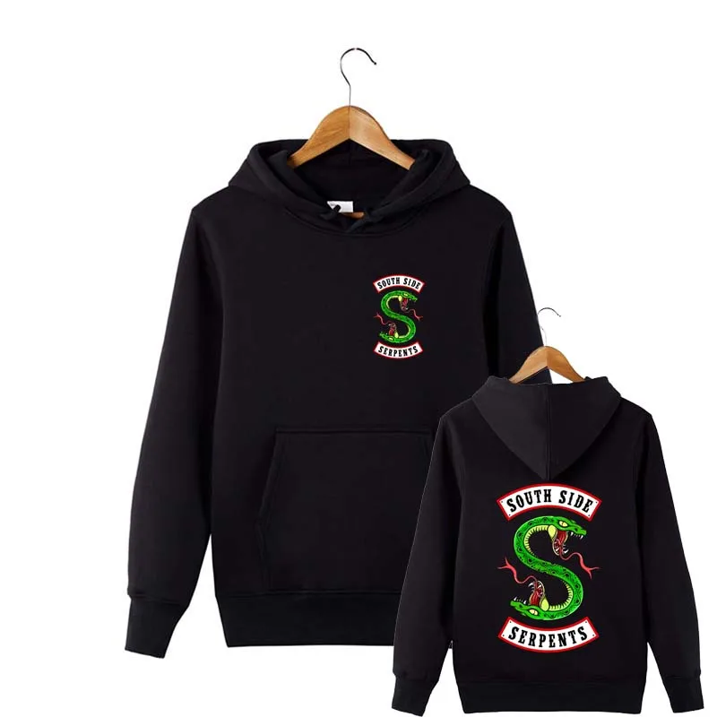 

Southside Serpents Hoodie Riverdale Jughead Villains Funny TV Men Sweatshirt Top Fashion Sweat Homme Hoodies Men