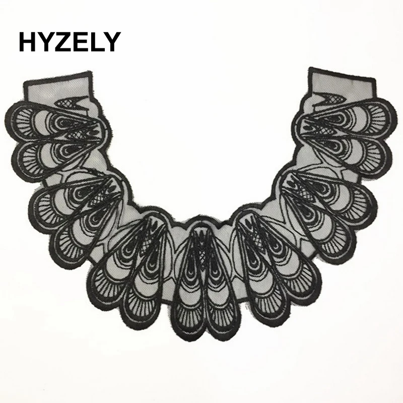 1 шт. черный цветок декольте Аппликация отделка Лоскутная Ткань леди мотив Venise