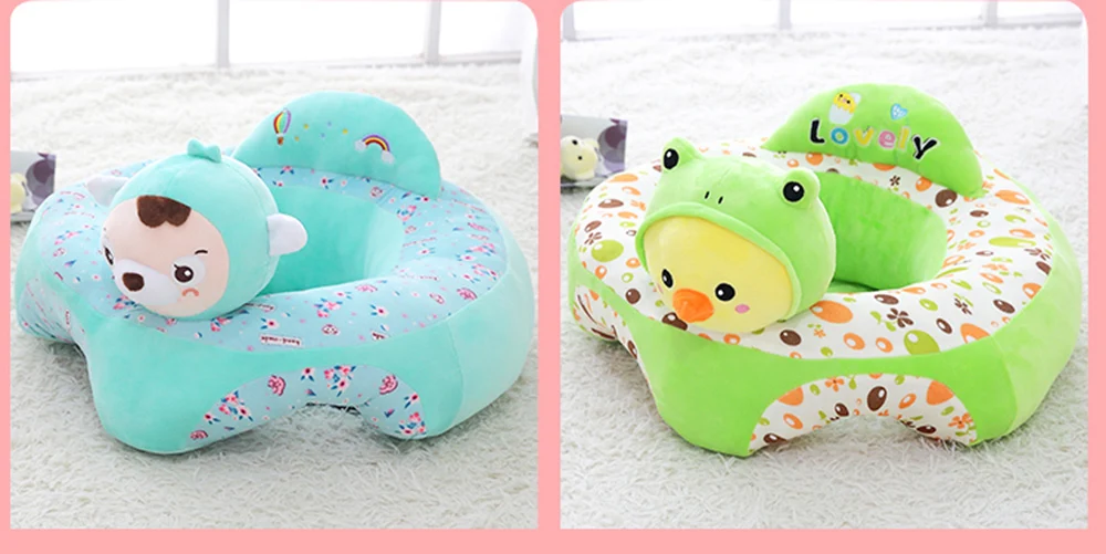Infantil Baby Seat Sofa Cartoon Animal Bean bag Chair Car Sofa kids Cover Baby Sofa Plush Toy Feeding chair Puff asiento Seats