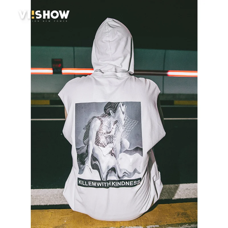 VIISHOW новый топ с принтом для мужчин брендовая одежда Повседневная мода без