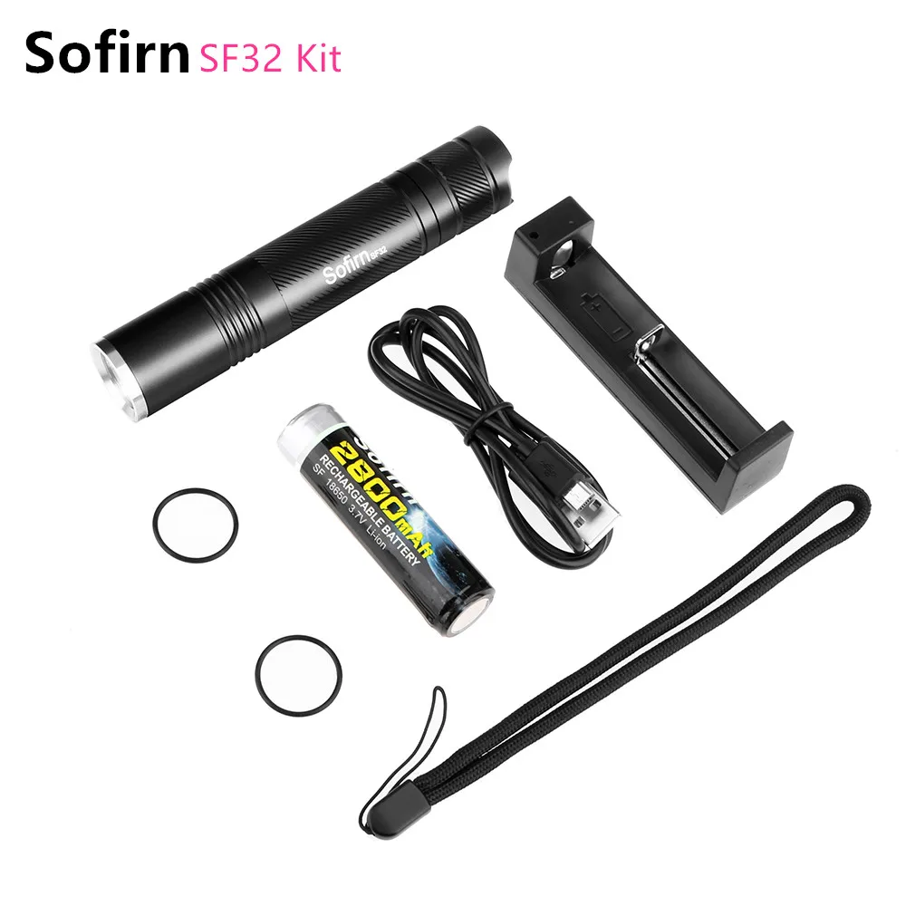 Sofirn SF32 комплект светодиодный фонарик 18650 EDC CREE XPG2 500LM тактический 5 режимов