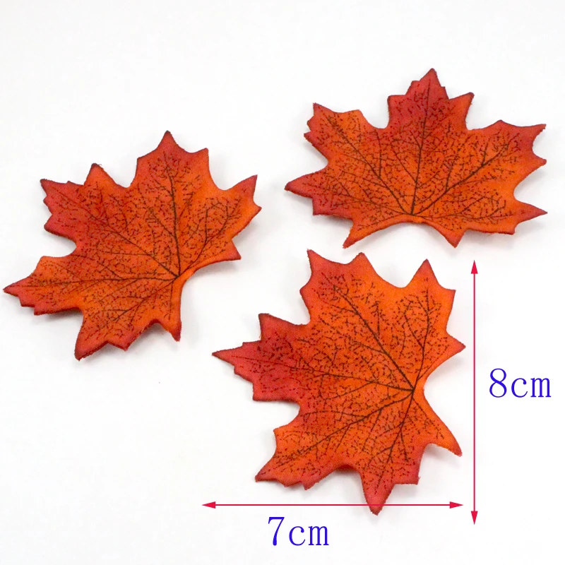 10 шт./50 шт. искусственные кленовые листья 7 см для украшения дома свадьбы