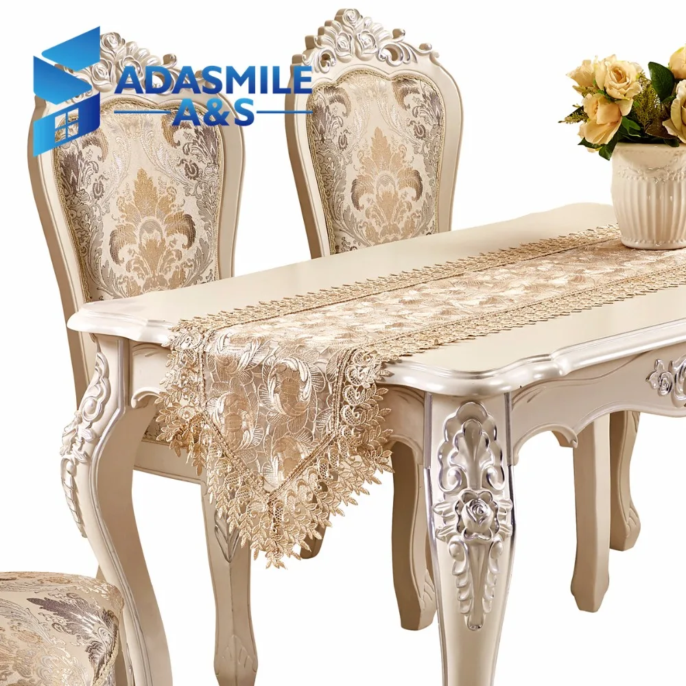 Кружевная настольная скатерть из стекловолокна с цветочной вышивкой роскошная