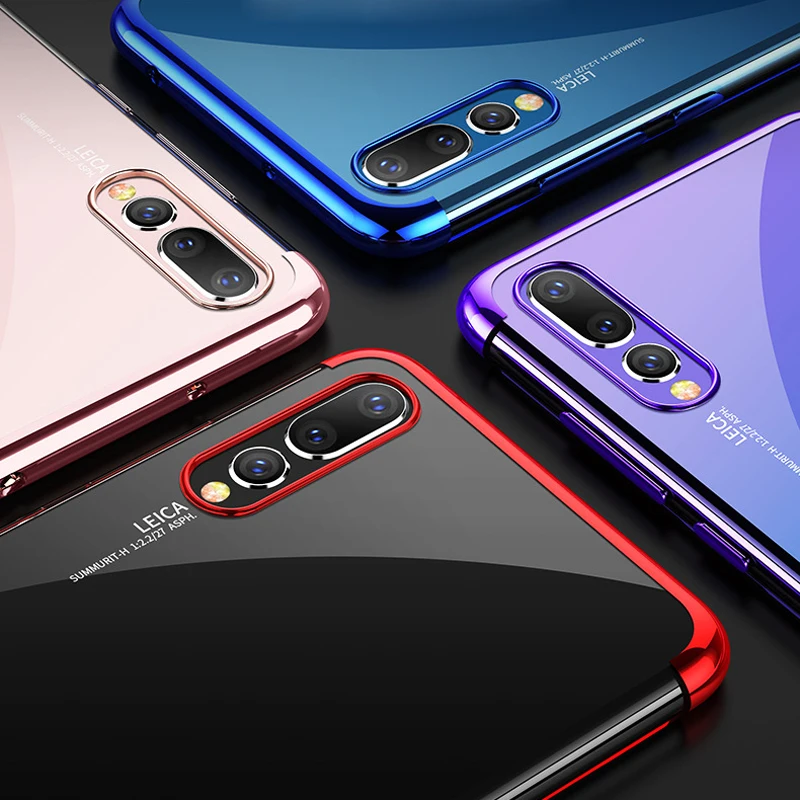 Роскошные прозрачные мягкие чехлы для huawei P20 Pro Lite мягкий силиконовый прозрачный