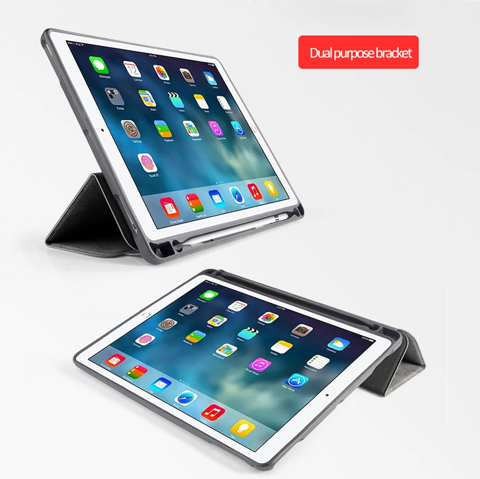 Чехол подставка с держателем для карандашей нового iPad 9 7 дюйма 2017 2018 A1822 A1823 A1893 A1954