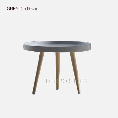 Small Grey Современный дизайн мода твердая древесина маленький большой высокий низкий столик, Гостиная угловой диван Чай Кофе стол, лофт поднос столик - Цвет: Small Grey