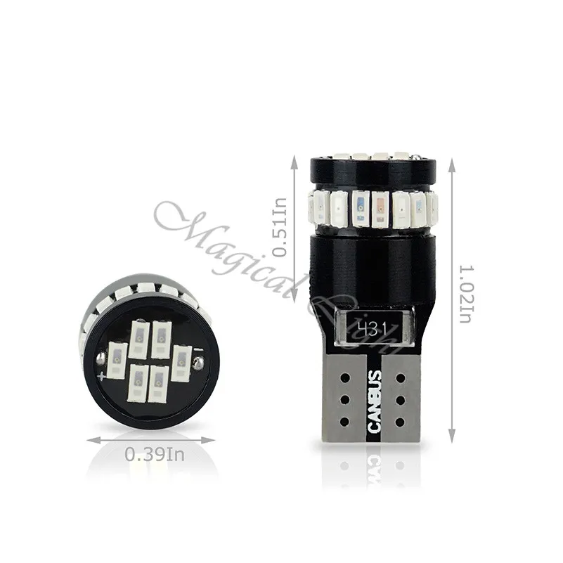 10 шт. T10 LED W5W Canbus 168 194 Автомобильный внешний свет габаритная ширина парковочная