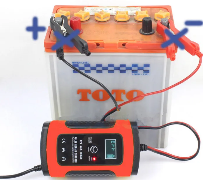 12V мотоцикл и автомобиль автоматическое интеллектуальное зарядное устройство, EFB AGM гель импульсный Ремонт зарядное устройство с ЖК-дисплеем