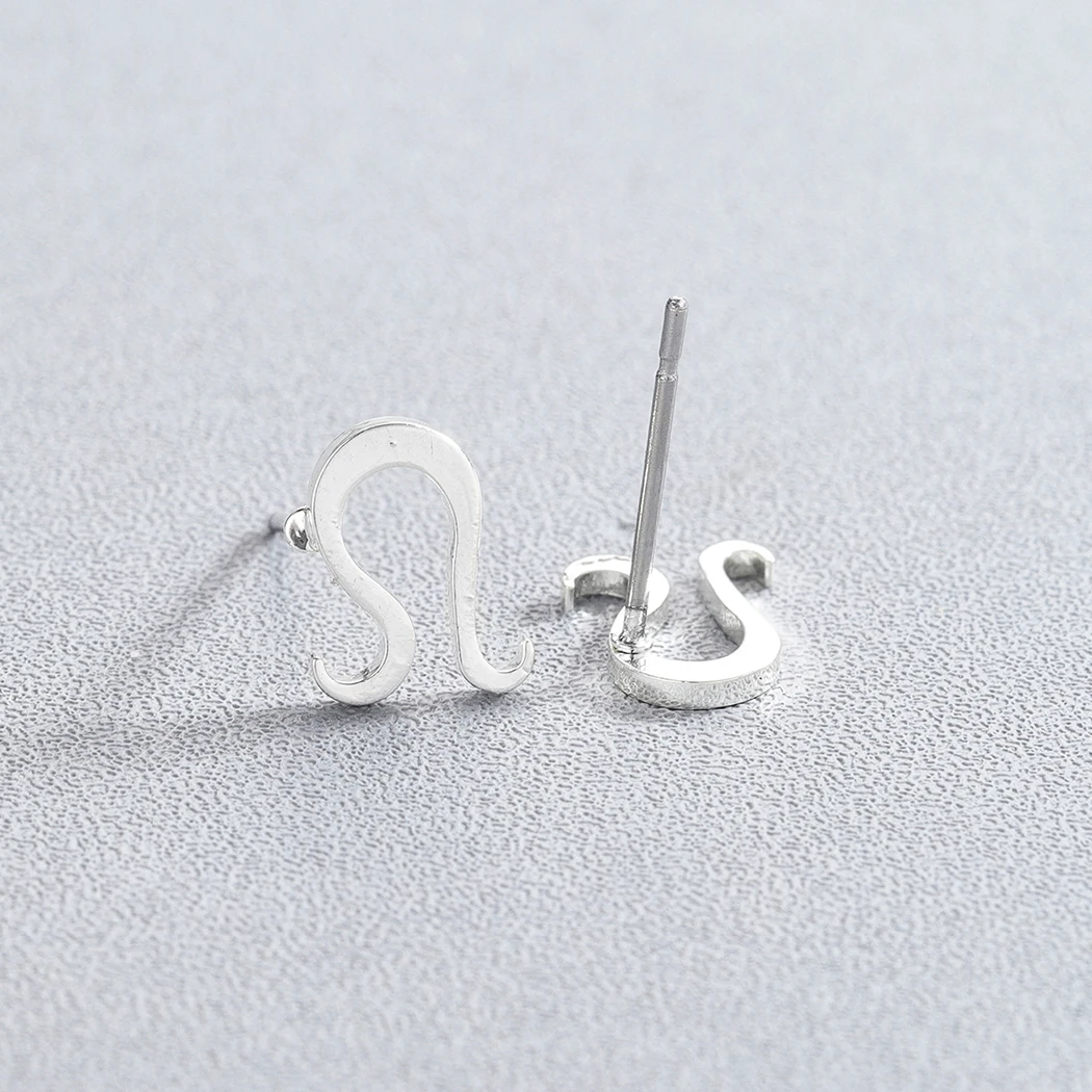 Cxwind минималистичные панк Созвездие льва Серьги-гвоздики или женские