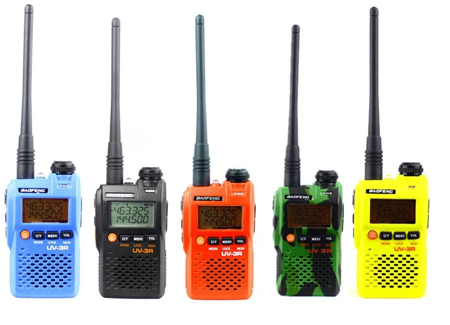 BaoFeng UV-3R, обновленная версия, дальний беспроводной портативный WalkieTalkie, двойной дисплей, профессиональный двухдиапазонный ЖК-дисплей, радио