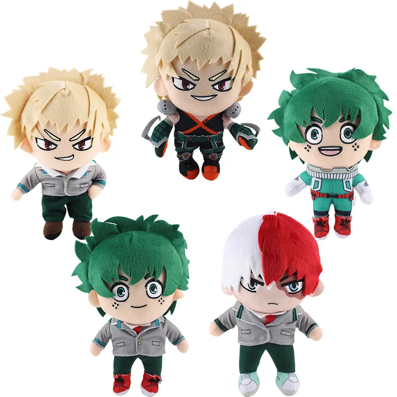 

5pcs/Lot My Hero Academia Plush Toys Midoriya Izuku Katsuki Bakugo Shoto Todoroki Anime Soft Stuffed Dolls