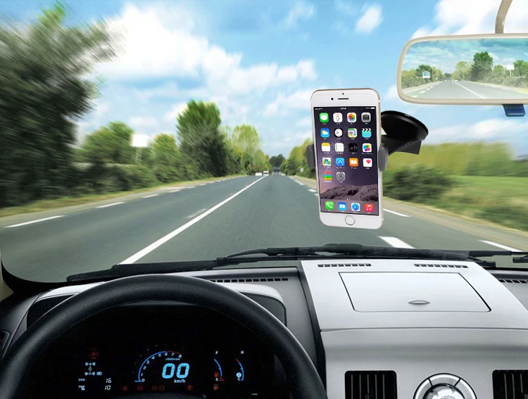 MEIYI 360 градусов вращающийся Автомобильный кронштейн держатель подставка Универсальный держатель для телефона iPhone X 8 7 6s 6 plus в течение 5,5''