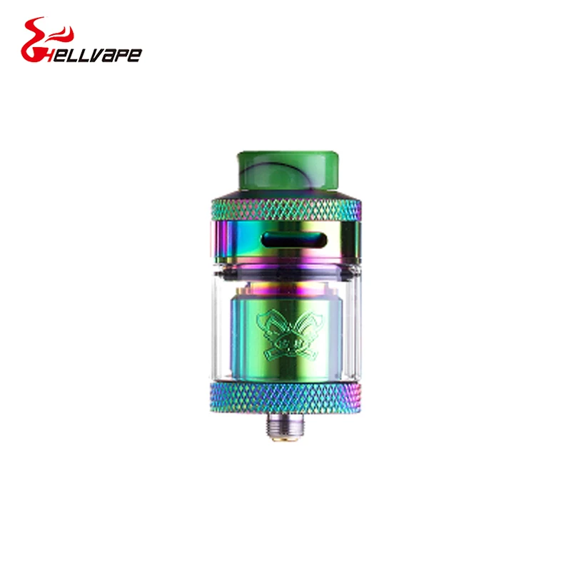 Распылитель Hellvape Dead Rabbit RTA 25 мм 2 мл/4,5 мл rta с резервуаром для пузырей с одной/двойной катушкой для восстановления Vape Танк vs zeus rta - Цвет: rainbow