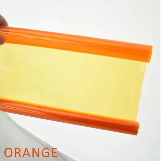 Orange Авто-Стайлинг оттенок головной светильник хвост светильник дыма пленка Стикеры для Audi A3 A4 B6 B8 B7 B5 A6 C5 C6 Q5 A5 Q7 TT A1 S3 S4 S5 S6 S8 - Название цвета: Orange