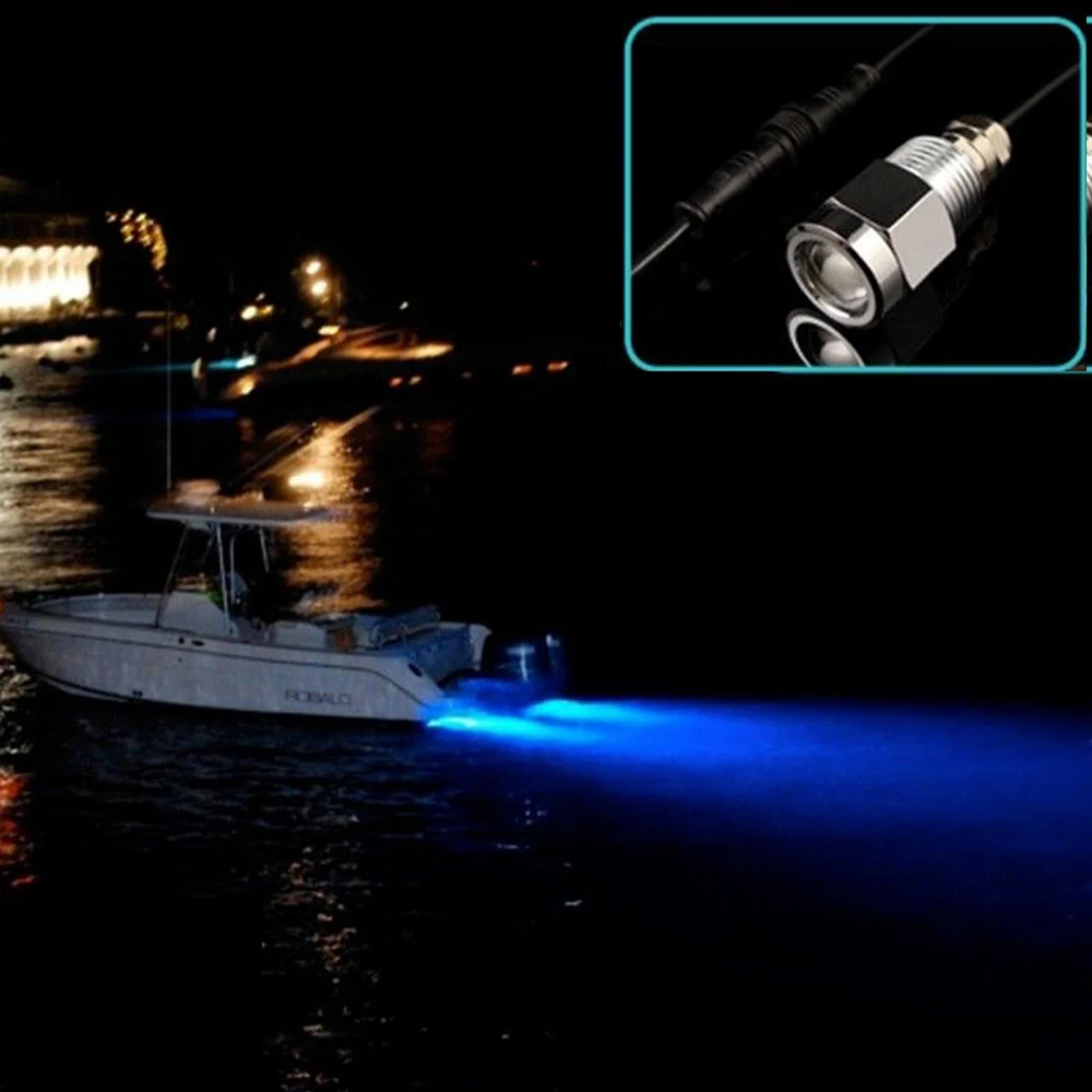 12V светодиодный подводная лодка светильник s 9W Водонепроницаемый IP68 6 яхты